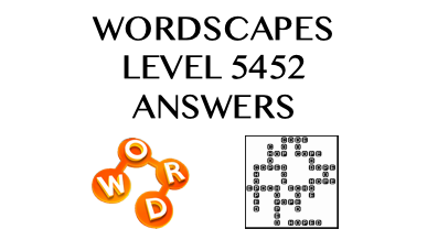 Wordscapes Level 5452 Answers