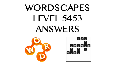 Wordscapes Level 5453 Answers