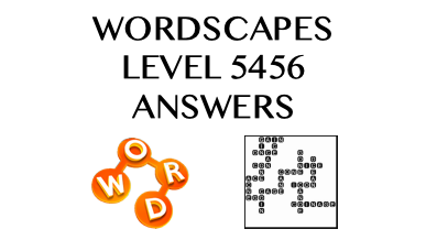 Wordscapes Level 5456 Answers