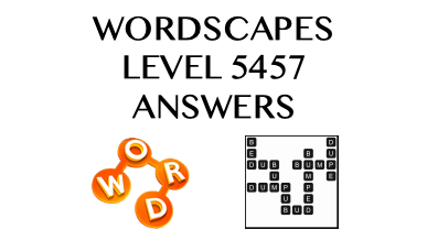 Wordscapes Level 5457 Answers