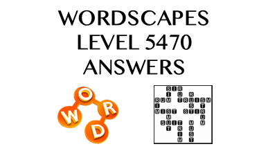 Wordscapes Level 5470 Answers