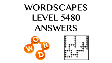 Wordscapes Level 5480 Answers