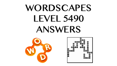 Wordscapes Level 5490 Answers