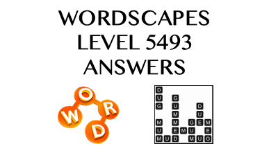 Wordscapes Level 5493 Answers