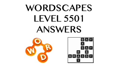 Wordscapes Level 5501 Answers