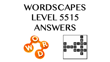 Wordscapes Level 5515 Answers