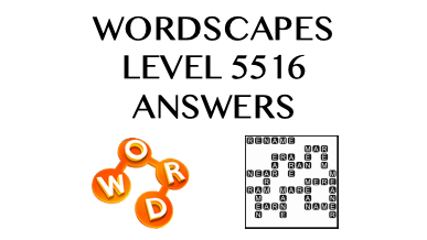 Wordscapes Level 5516 Answers