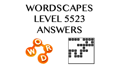 Wordscapes Level 5523 Answers