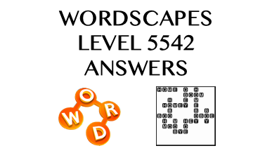 Wordscapes Level 5542 Answers
