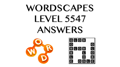 Wordscapes Level 5547 Answers