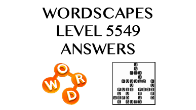 Wordscapes Level 5549 Answers