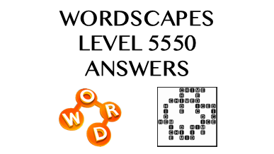 Wordscapes Level 5550 Answers