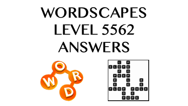 Wordscapes Level 5562 Answers