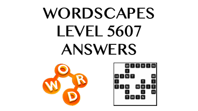 Wordscapes Level 5607 Answers