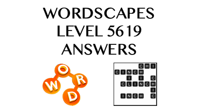 Wordscapes Level 5619 Answers