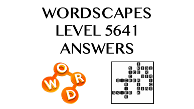 Wordscapes Level 5641 Answers