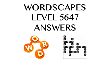 Wordscapes Level 5647 Answers