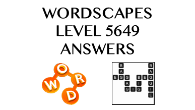 Wordscapes Level 5649 Answers