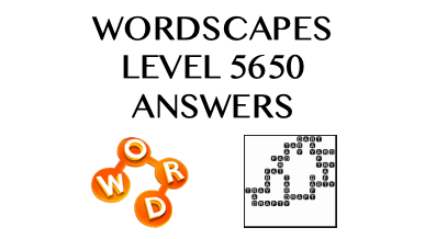 Wordscapes Level 5650 Answers