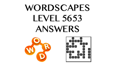 Wordscapes Level 5653 Answers