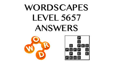 Wordscapes Level 5657 Answers