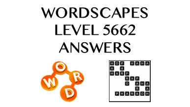 Wordscapes Level 5662 Answers