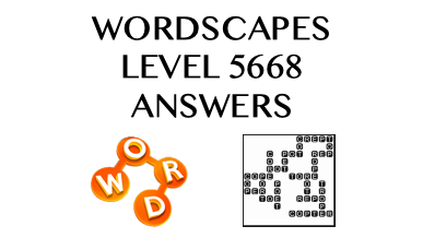 Wordscapes Level 5668 Answers
