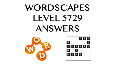 Wordscapes Level 5729 Answers