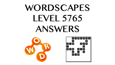 Wordscapes Level 5765 Answers