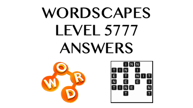 Wordscapes Level 5777 Answers