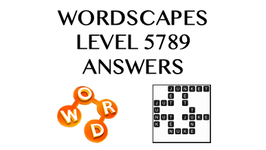 Wordscapes Level 5789 Answers