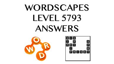 Wordscapes Level 5793 Answers