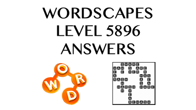 Wordscapes Level 5896 Answers