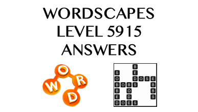 Wordscapes Level 5915 Answers