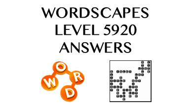 Wordscapes Level 5920 Answers