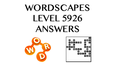 Wordscapes Level 5926 Answers