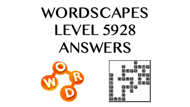 Wordscapes Level 5928 Answers