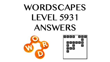 Wordscapes Level 5931 Answers