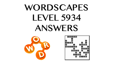 Wordscapes Level 5934 Answers