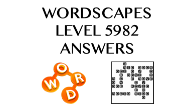 Wordscapes Level 5982 Answers