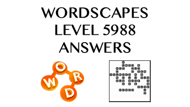 Wordscapes Level 5988 Answers