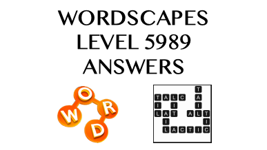 Wordscapes Level 5989 Answers