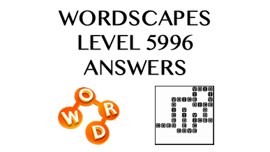 Wordscapes Level 5996 Answers