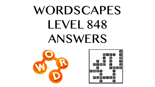 Wordscapes Level 848 Answers