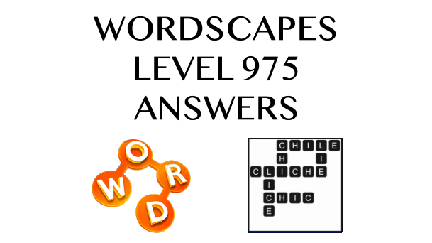 Wordscapes Level 975 Answers