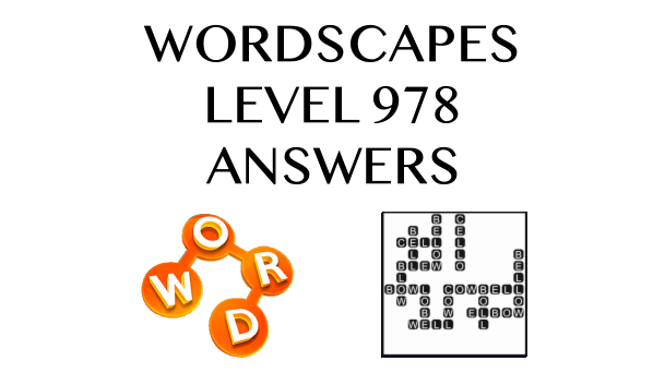 Wordscapes Level 978 Answers