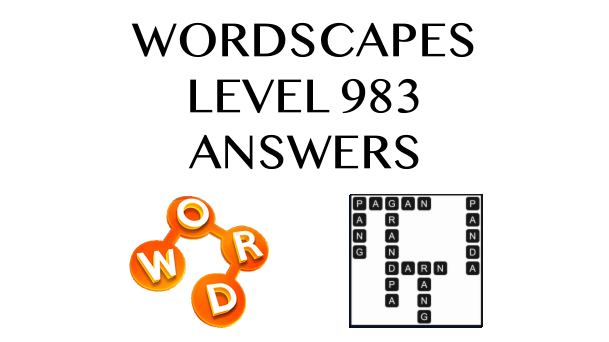 Wordscapes Level 983 Answers