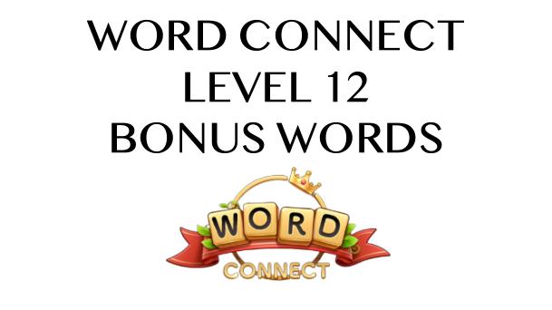 word connect level 12 answers