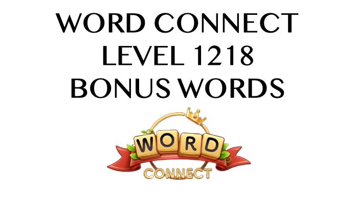 word connect level 1218 answers