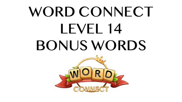 word connect level 14 answers